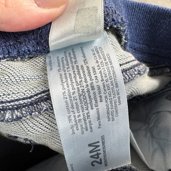 Oshkosh 24 baby  Months Drawstring Skinny Blue Jeans Stretch Soft - Picture 4 of 5